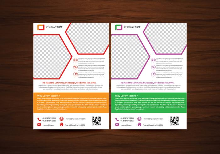 Vector Brochure Flyer ontwerp Lay-out sjabloon in A4 formaat
