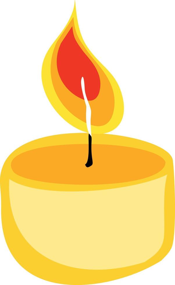 kaarsen. schets illustratie voor begrafenis bedrijfsontwerp of condoleancekaart. proces van het branden van kaarsen vector