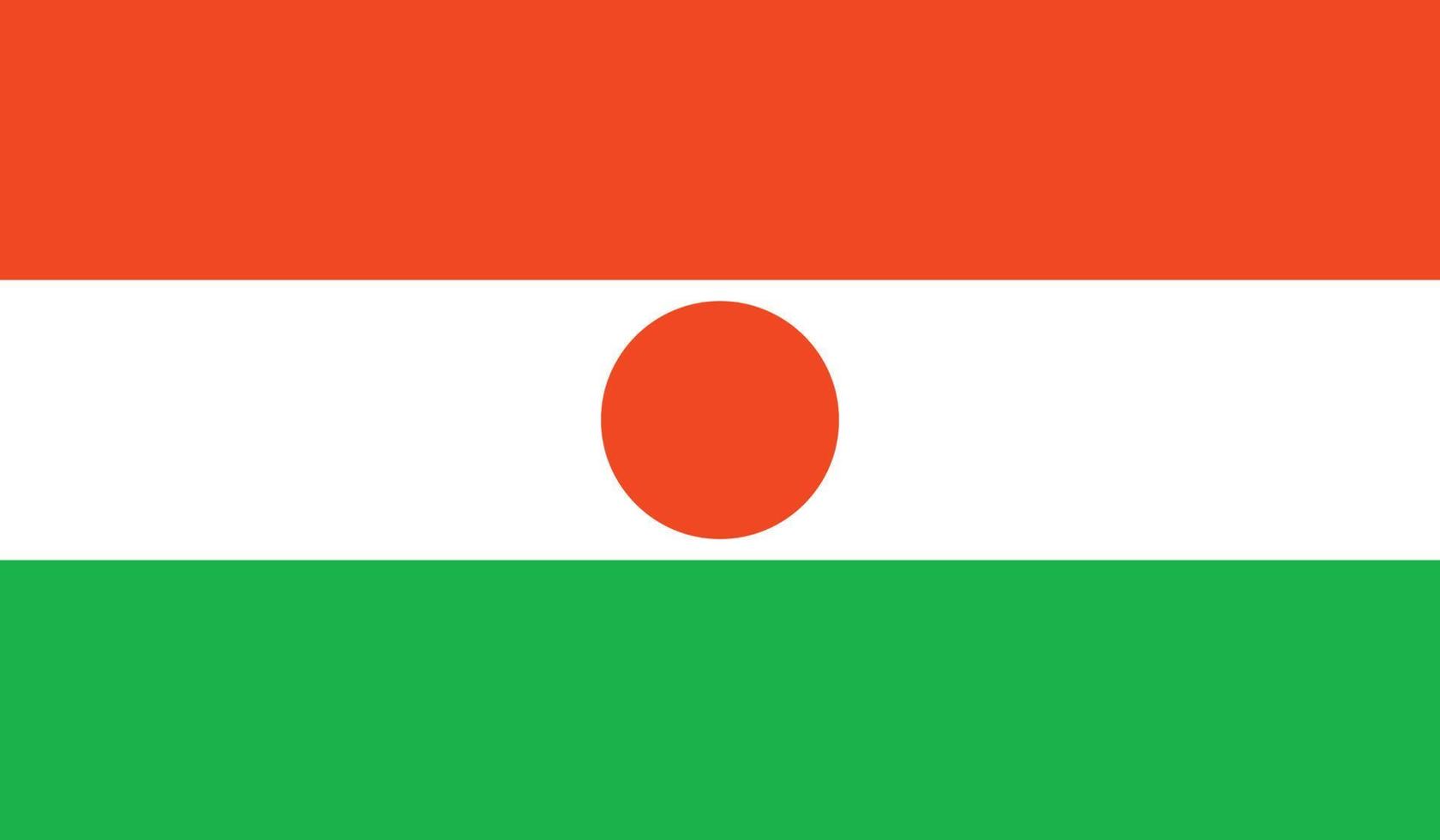 vectorillustratie van de vlag van niger. vector