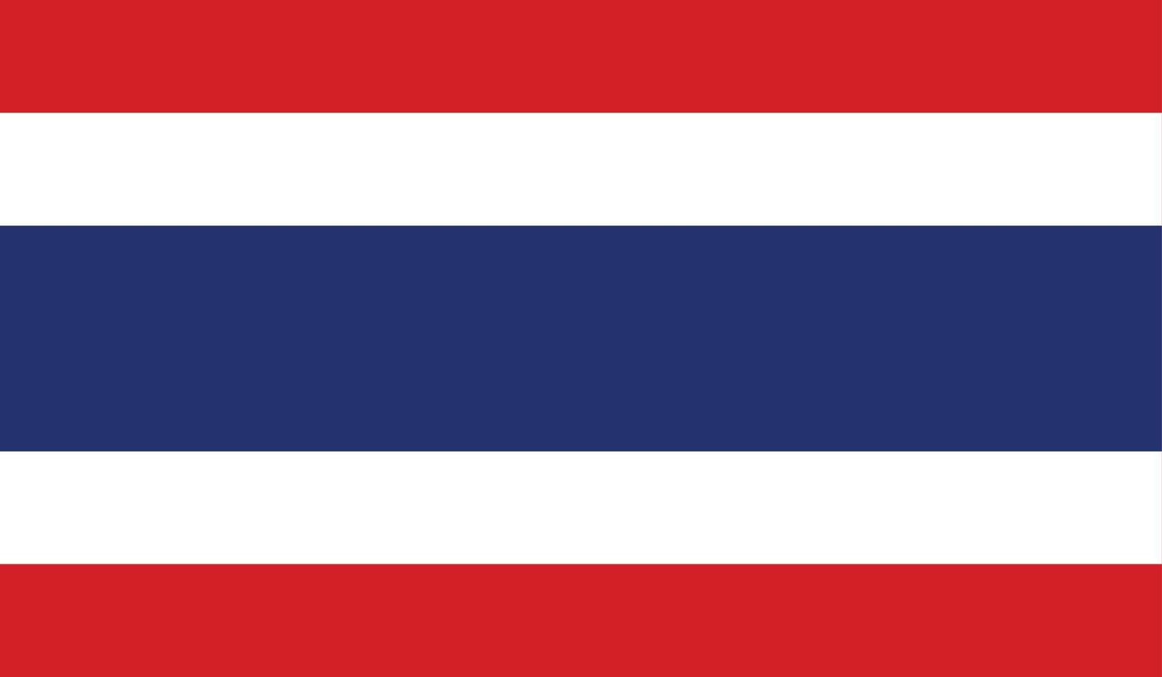 vectorillustratie van de vlag van thiland. vector