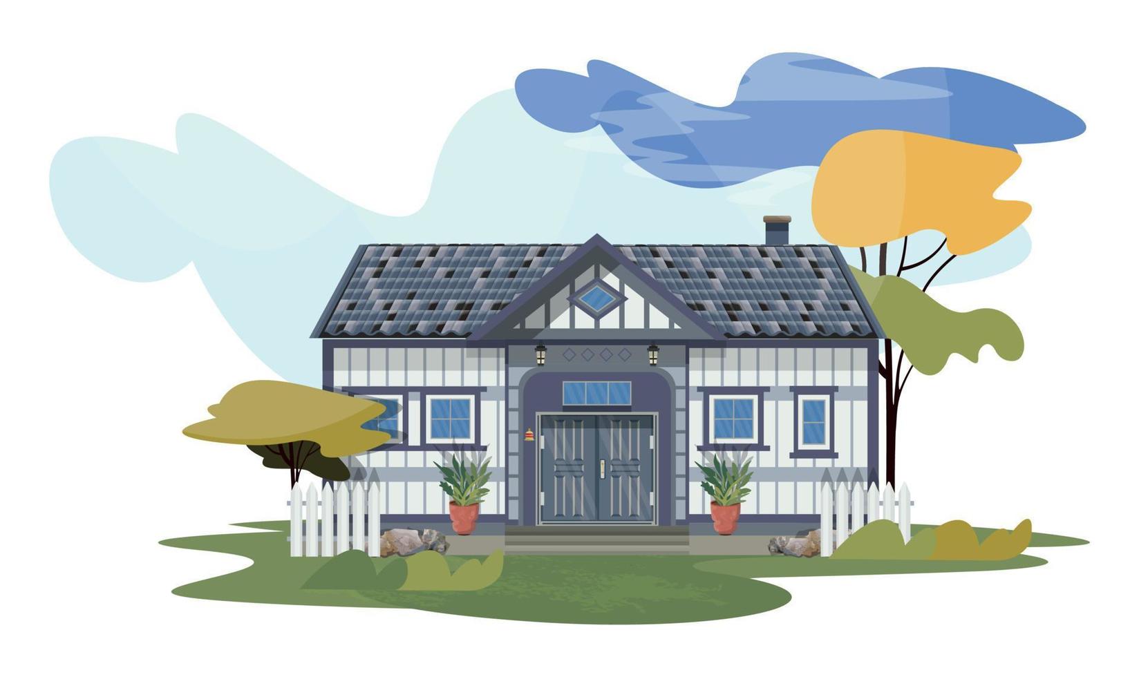 huis in finland vector