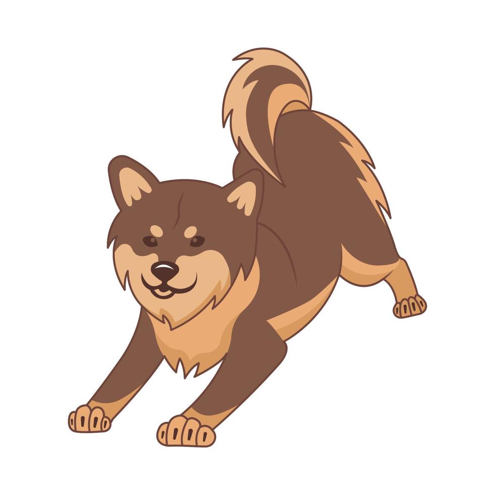 shiba inu hond vector