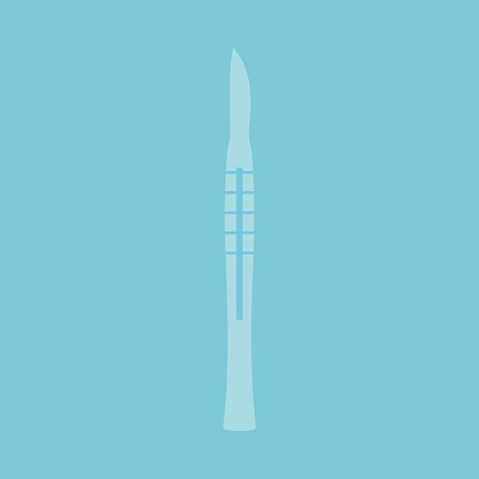 medisch scalpelkliniek scherp mes. eerste hulp gezonde zorg snijder staal instrument vector
