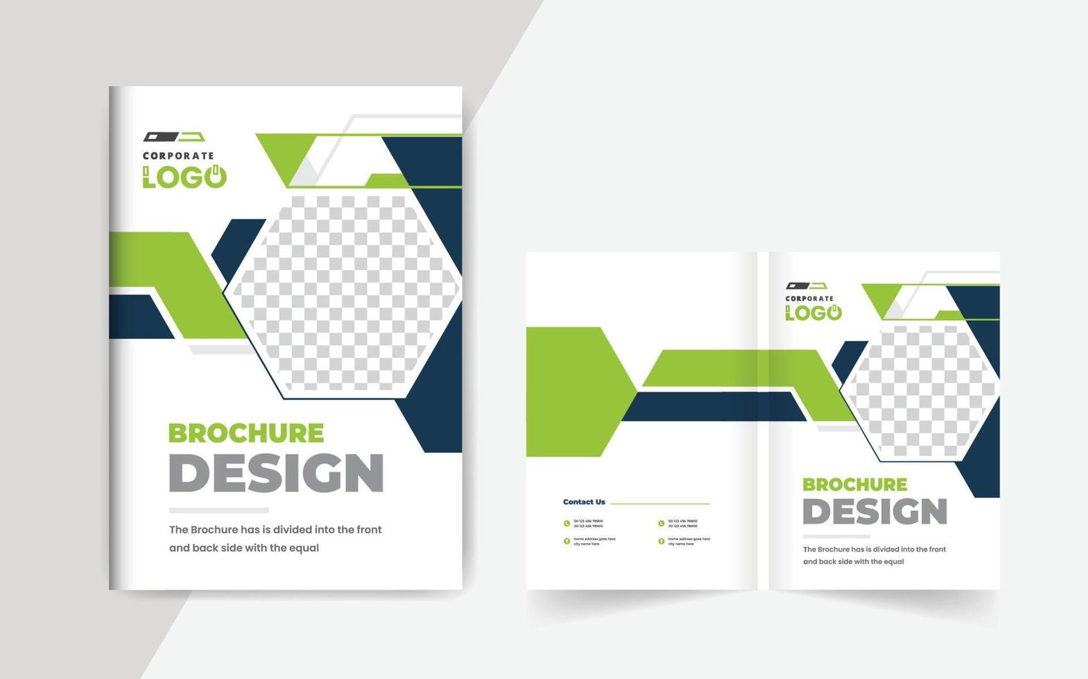 zakelijke brochure voorbladsjabloon. corporate omslagontwerp thema lay-out abstract kleurrijk creatief en modern pagina's thema vector
