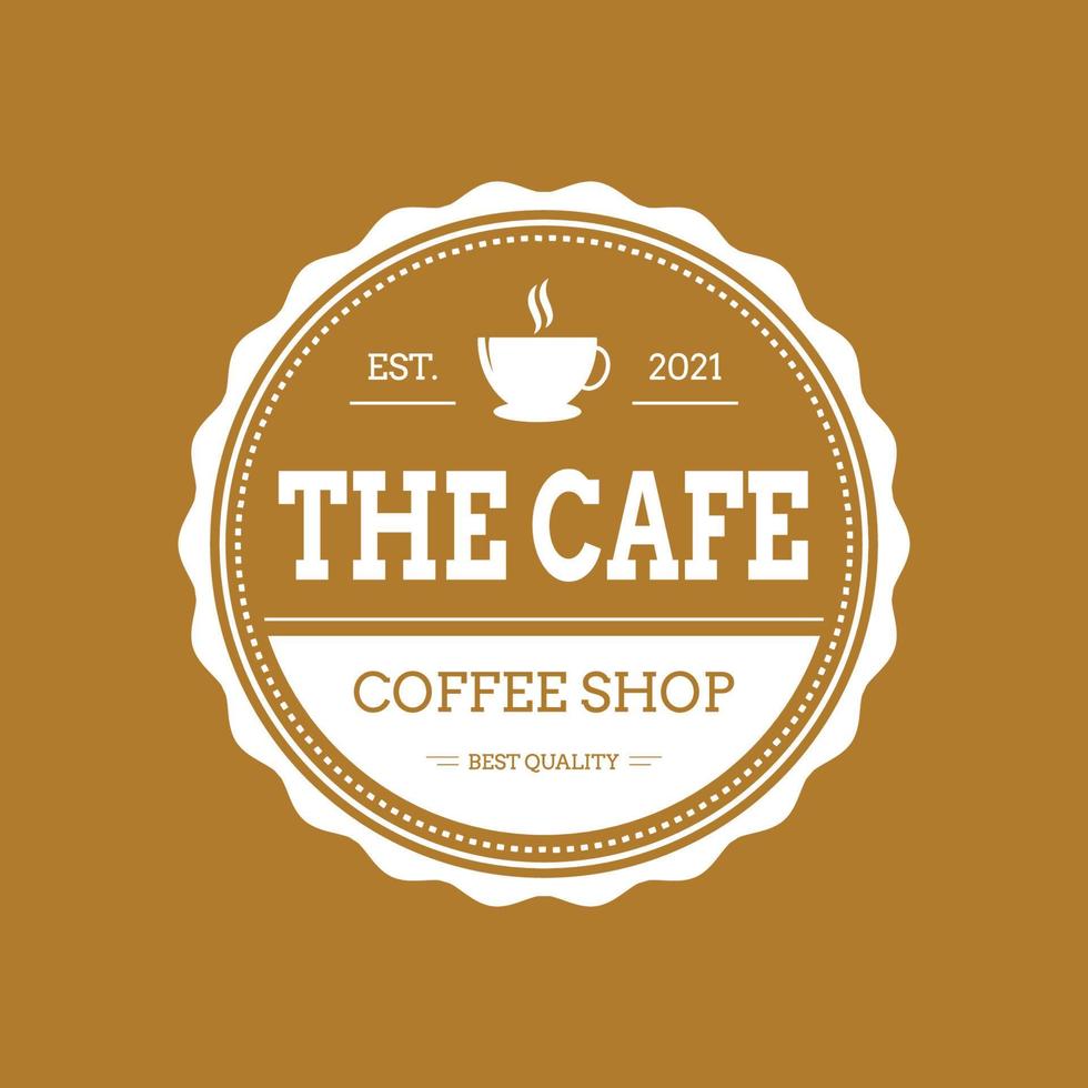 coffeeshop en café logo ontwerp vector