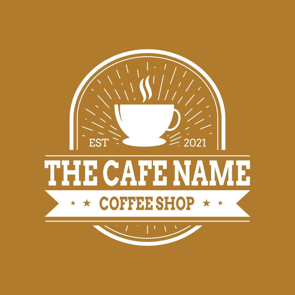 coffeeshop en café logo ontwerp vector