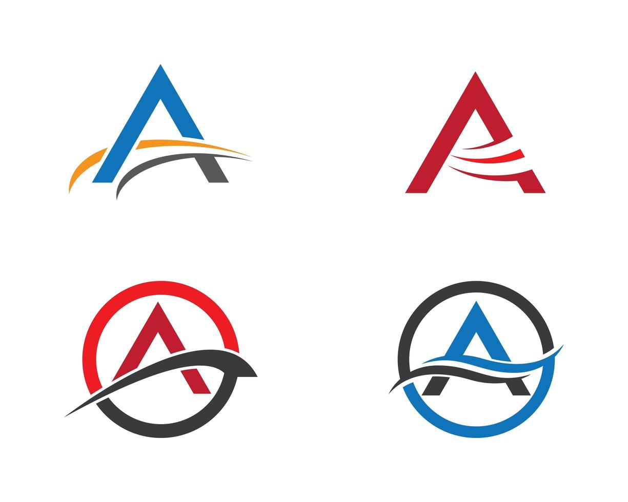 een brief logo set vector