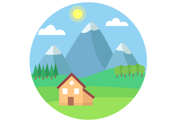 Gratis Mountain Landscape Vector