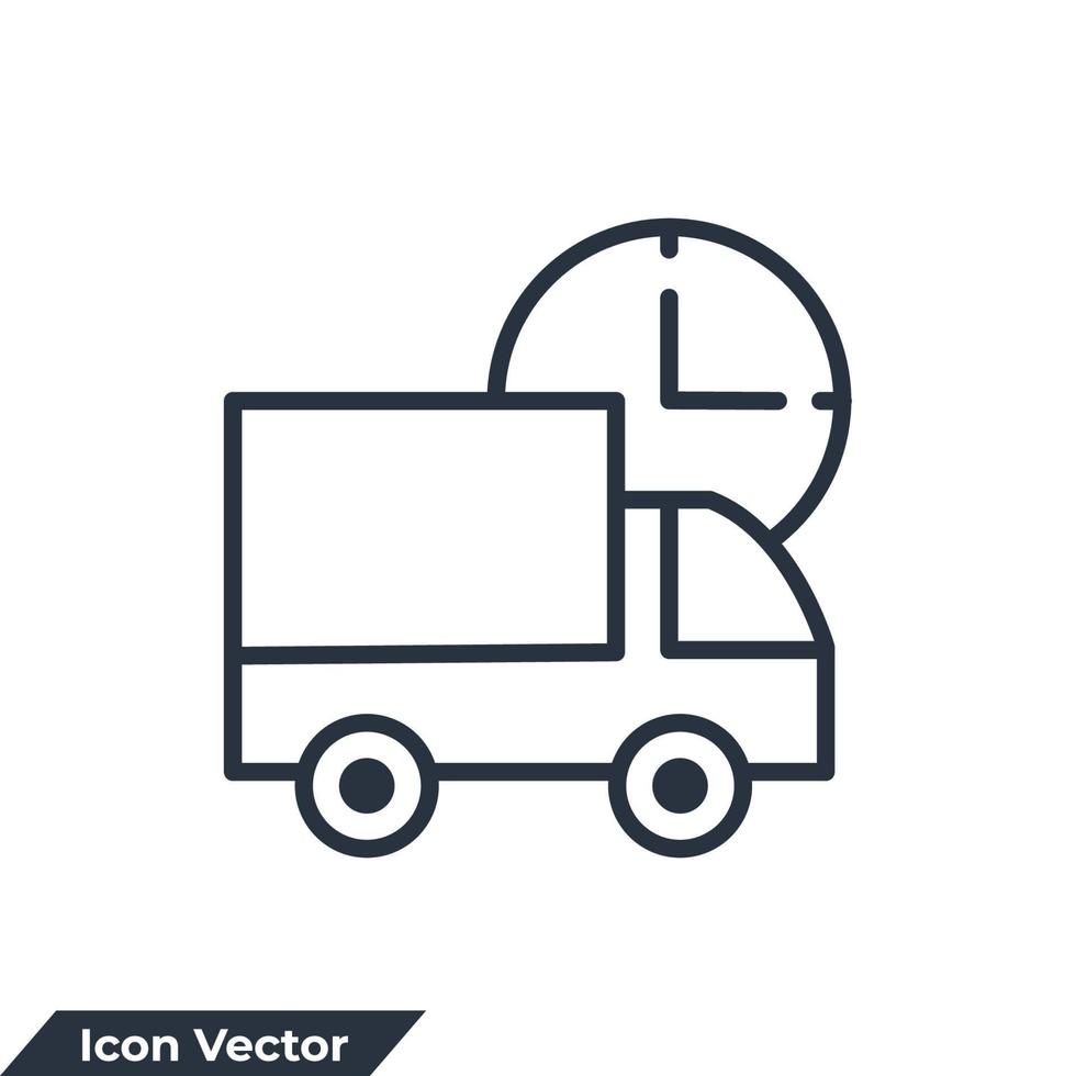 snelle verzending pictogram logo vectorillustratie. bestelwagen symboolsjabloon voor grafische en webdesign collectie vector