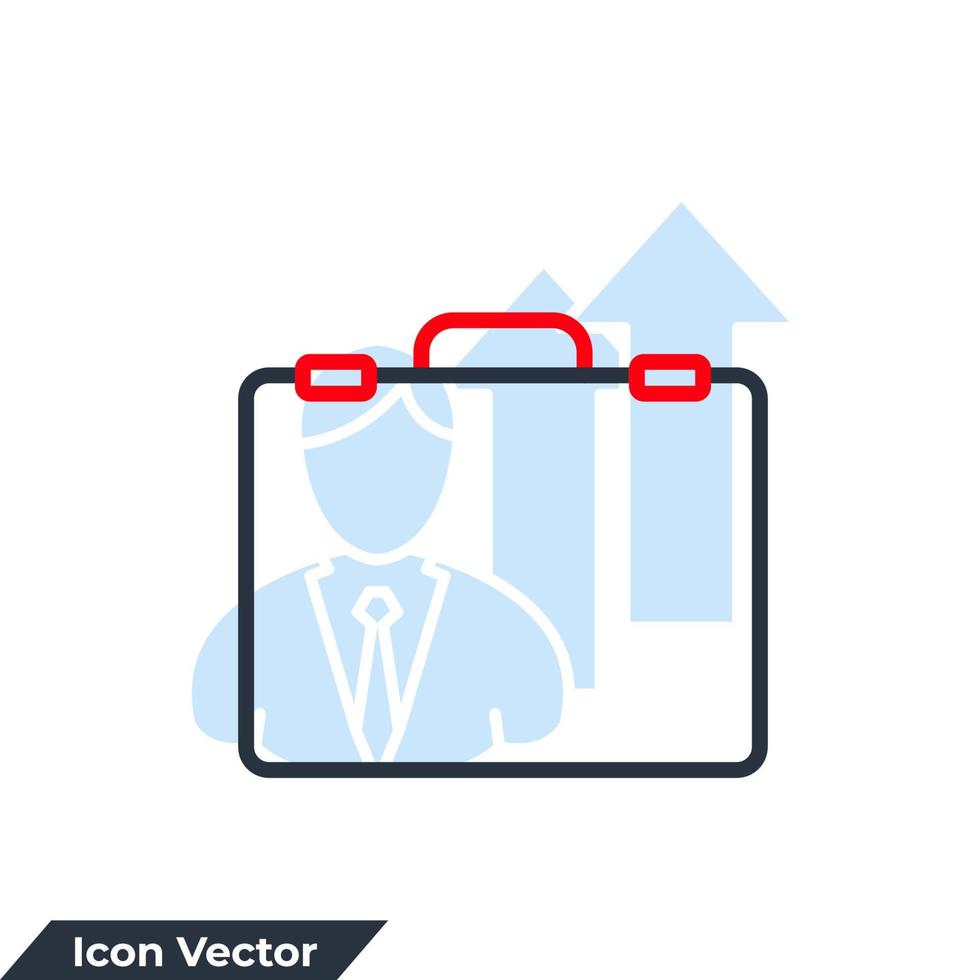 werkmap pictogram logo vectorillustratie. tas symbool sjabloon voor grafische en webdesign collectie vector