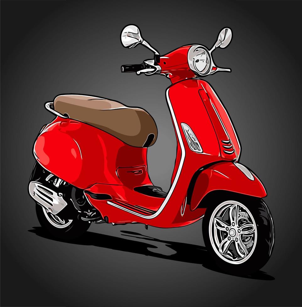 automatische scooter vector