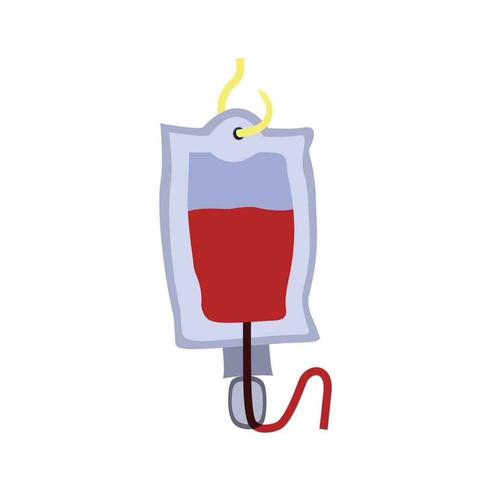 intraveneuze infusie set medische pictogram illustratie, platte ontwerp illustratie vector