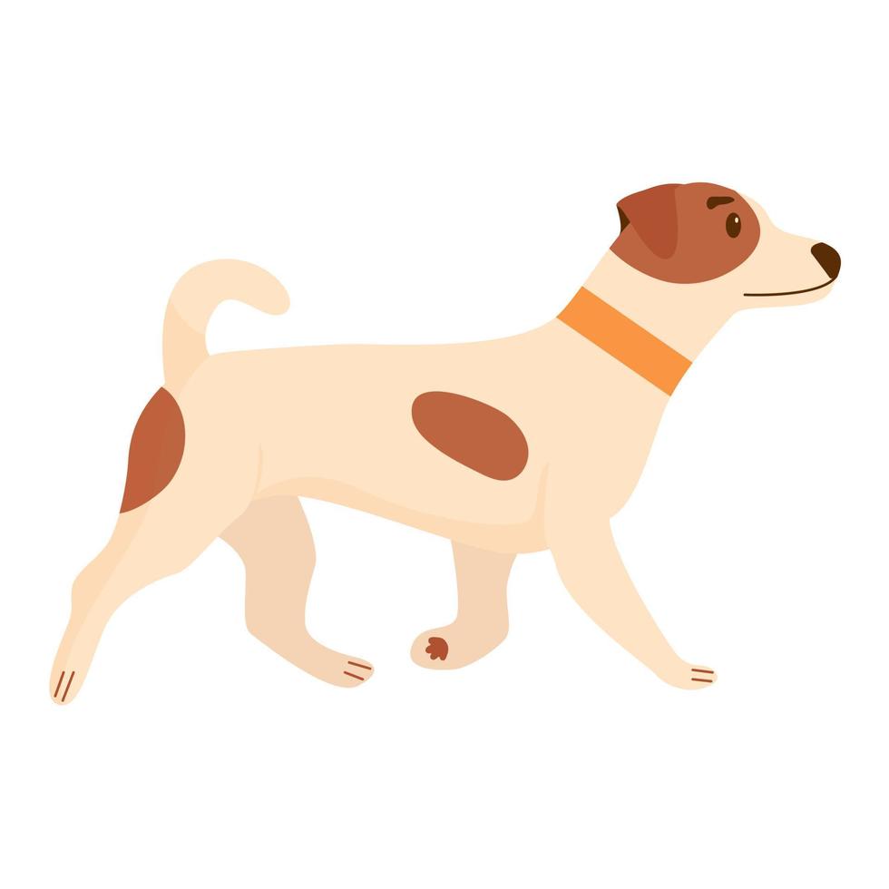 schattige hond. binnenlandse, grappige hond geïsoleerd op een witte achtergrond. platte vectorillustratie vector