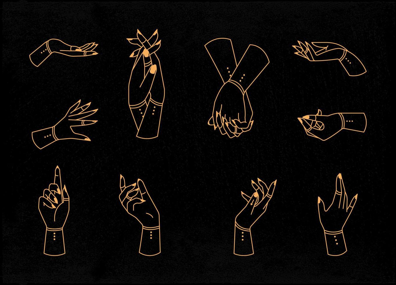 hand mystieke of hemelse illustratie vector