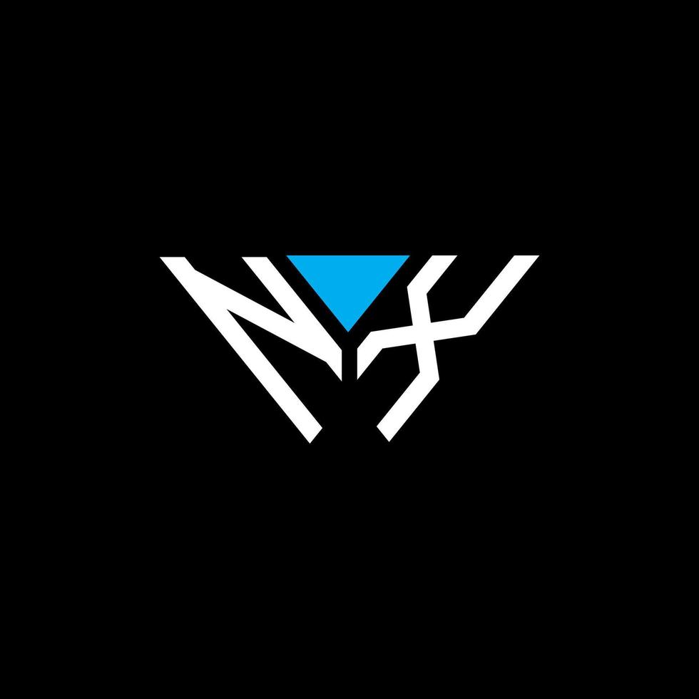 nx letter logo creatief ontwerp met vectorafbeelding, nx eenvoudig en modern logo. vector