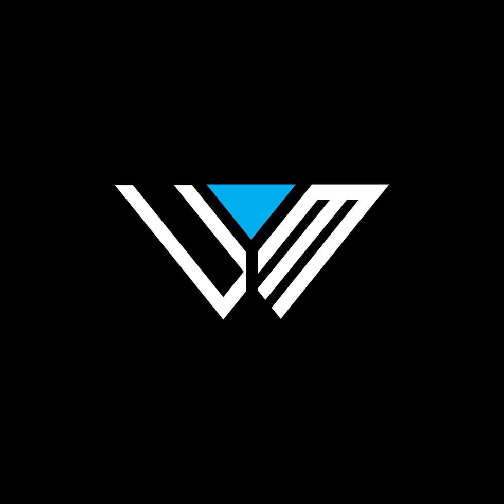 um letter logo creatief ontwerp met vectorafbeelding, um eenvoudig en modern logo. vector