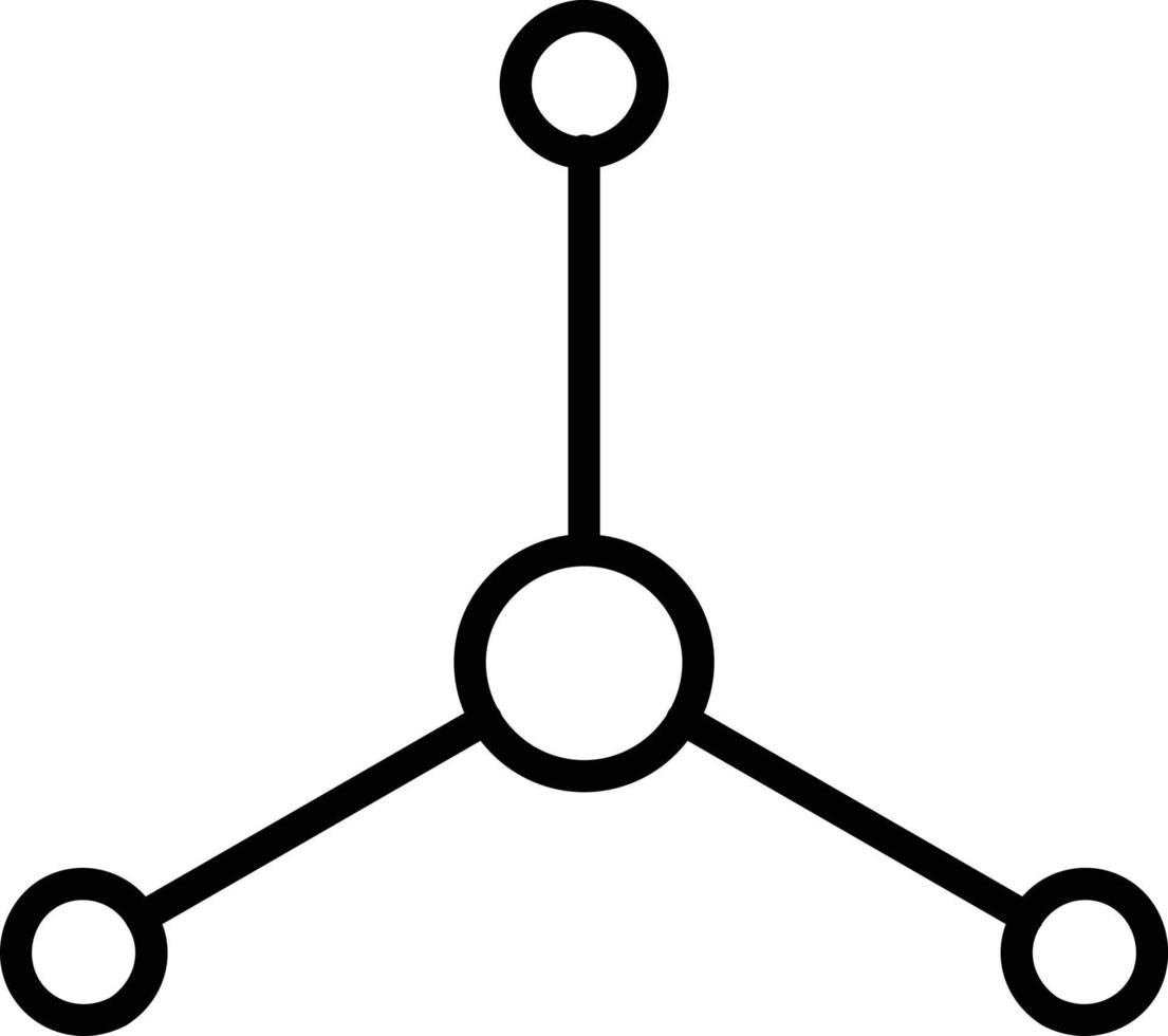 molecuul lijn icoon vector