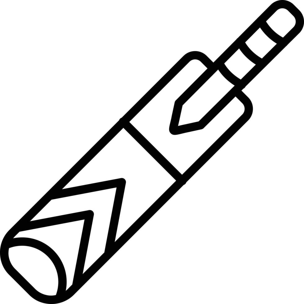 cricket bat lijn icoon vector