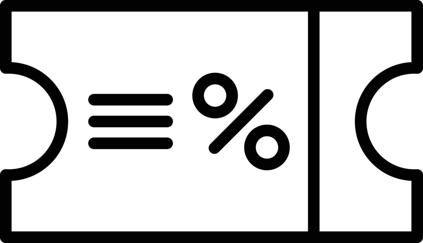 coupons lijn icoon vector