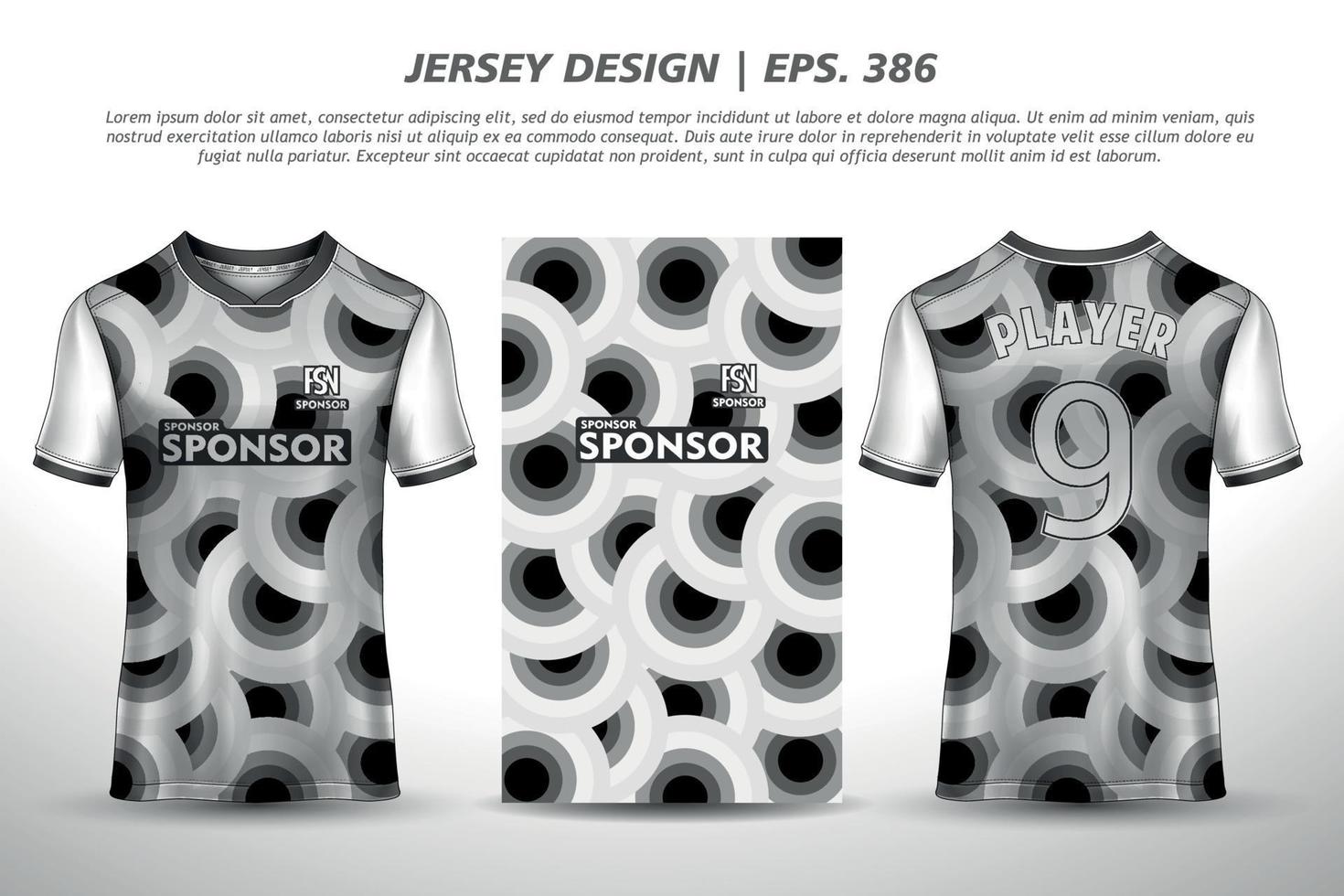 jersey ontwerp sublimatie t-shirt premium geometrisch patroon ongelooflijke vector collectie voor voetbal voetbal racen fietsen gaming motorcross sport