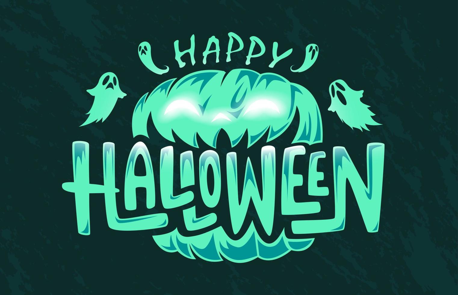 gelukkig halloween-tekstontwerp, vector