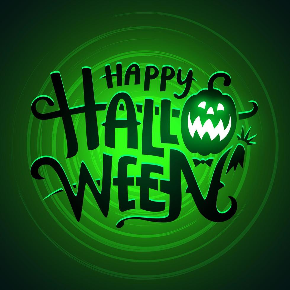 gelukkig halloween-tekstontwerp, vector