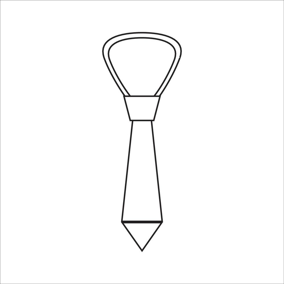 stropdas pictogram logo vector ontwerp