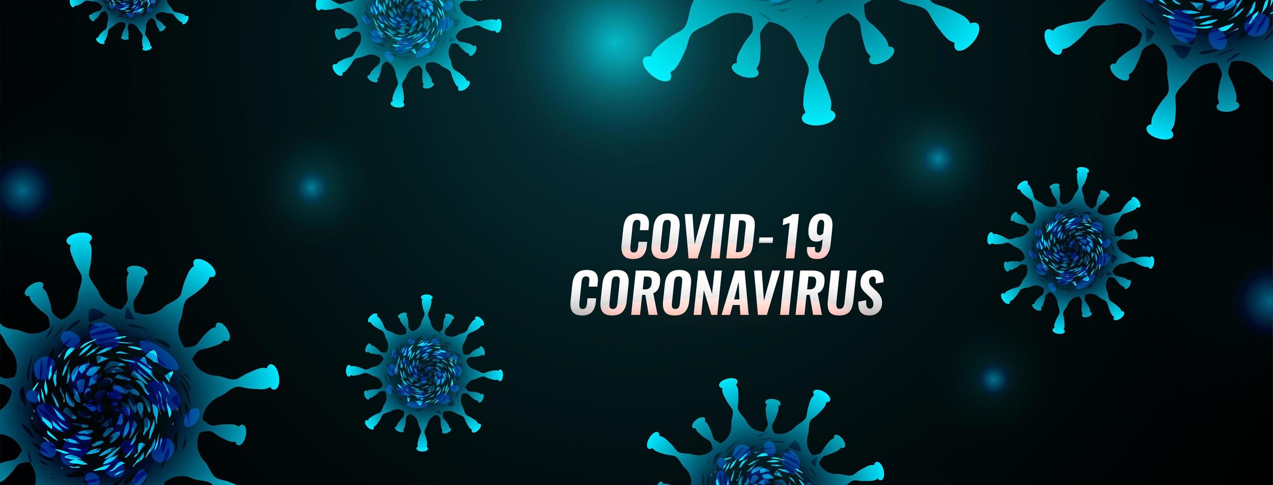 covid-19 coronavirus ziekte banner vector