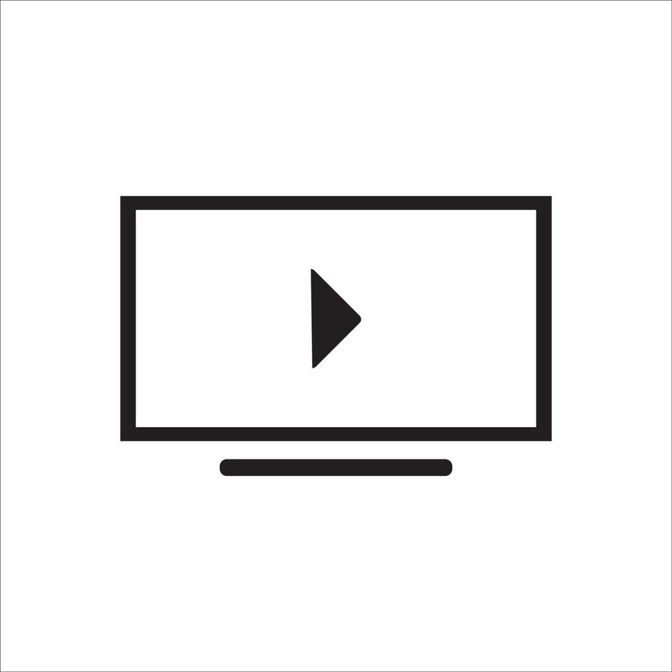 televisie pictogram logo vector ontwerp
