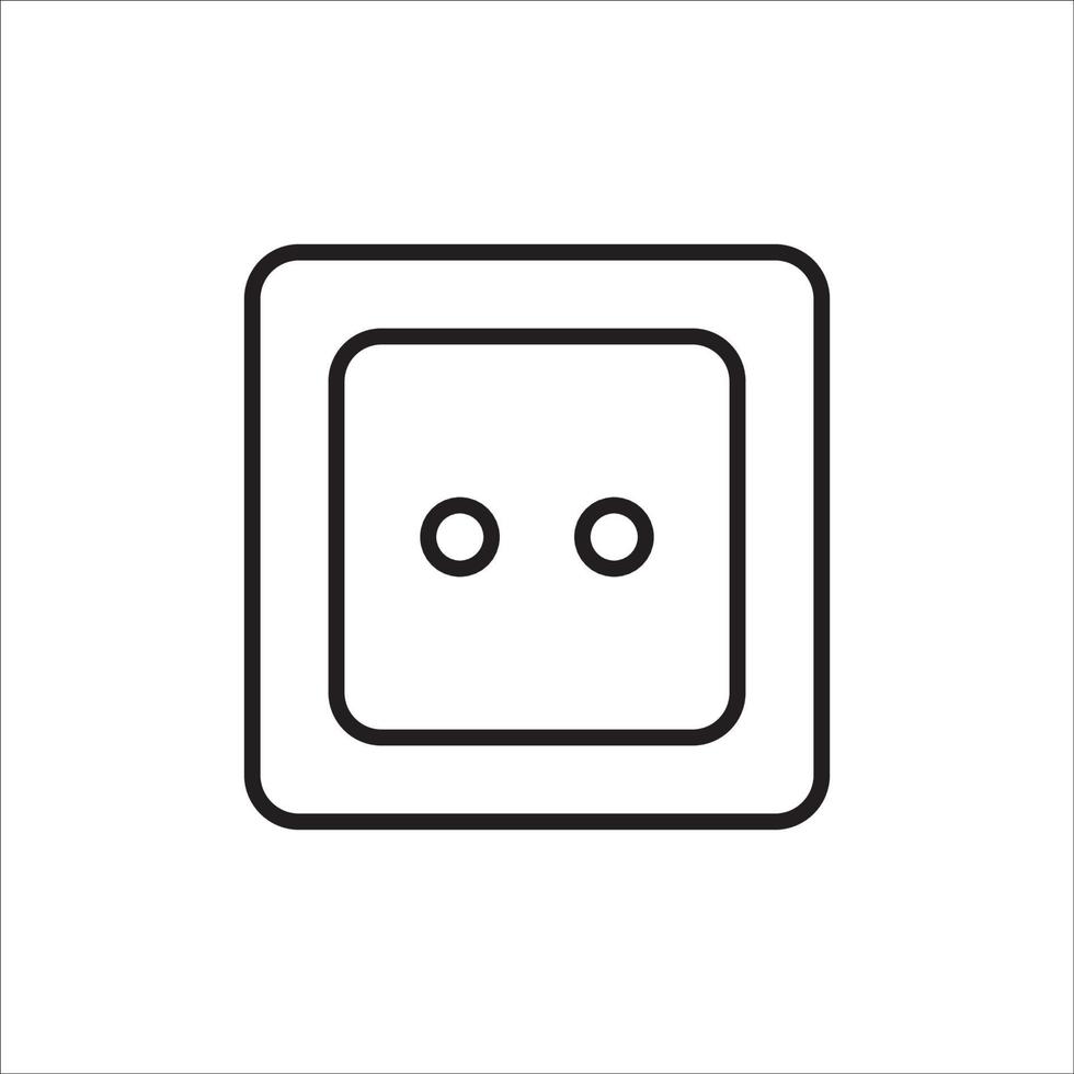 stopcontact pictogram logo vector ontwerp