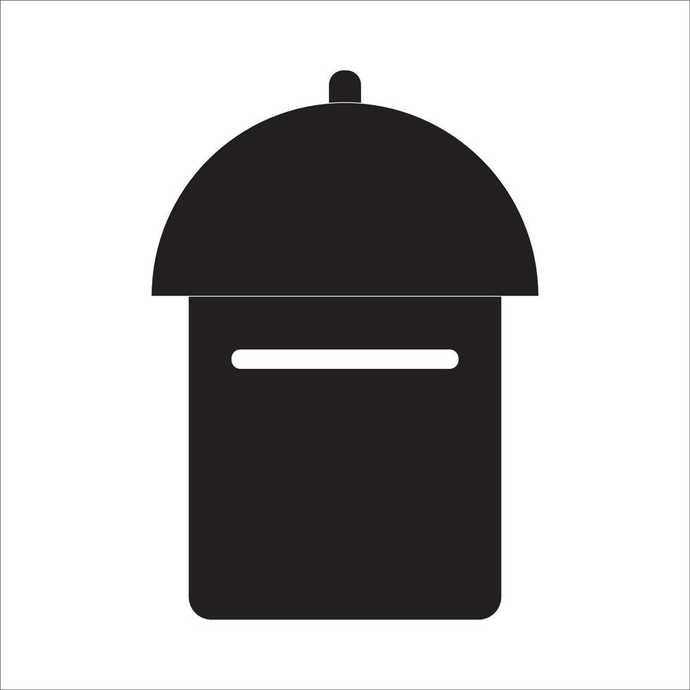 brievenbus pictogram logo vector ontwerp