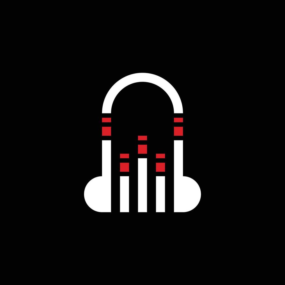 geluid equalizer audio muzikaal creatief modern logo vector afbeelding