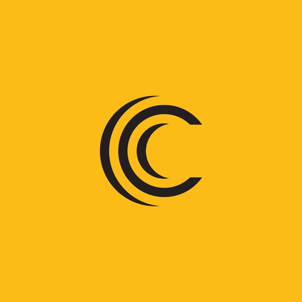 c logo-ontwerp en sjabloon. creatieve c pictogram initialen gebaseerde letters in vector. vector