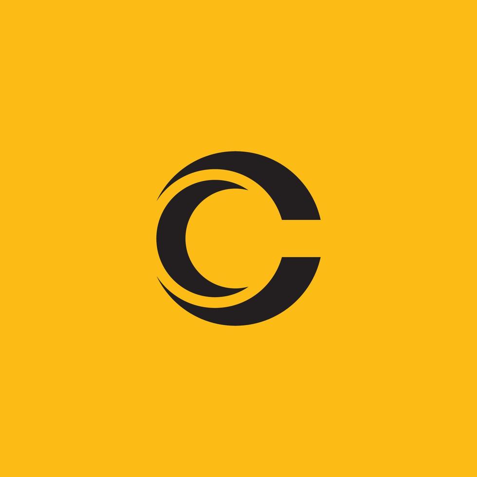 c logo-ontwerp en sjabloon. creatieve c pictogram initialen gebaseerde letters in vector. vector