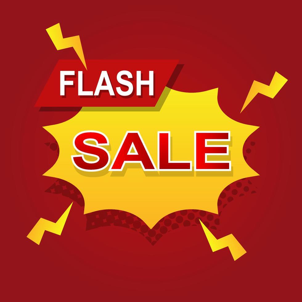 flash-verkoopbanner voor speciale aanbiedingspromotie. online winkelen advertentiesjabloon concept vector