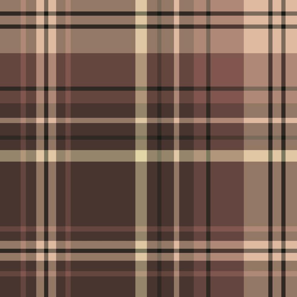 naadloos patroon in interessante mooie bruine en beige kleuren voor plaid, stof, textiel, kleding, tafelkleed en andere dingen. vector afbeelding.