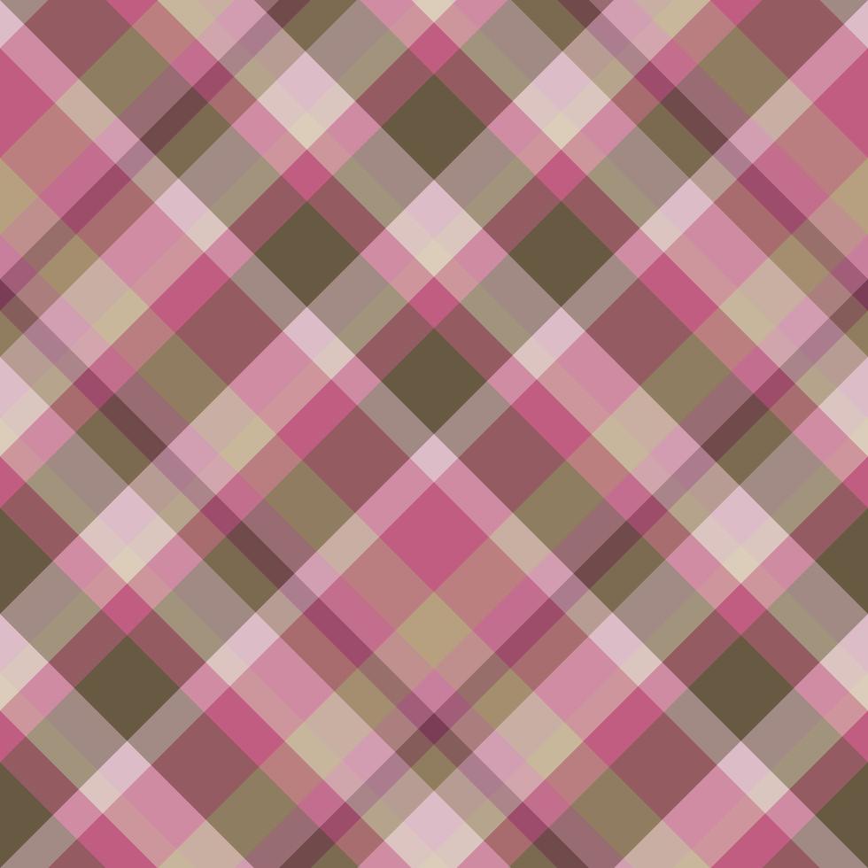 naadloos patroon in prachtige roze en bruine kleuren voor plaid, stof, textiel, kleding, tafelkleed en andere dingen. vector afbeelding. 2