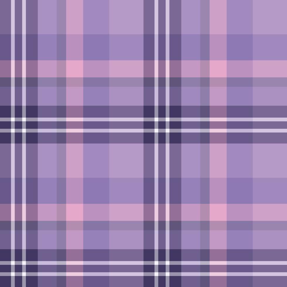 naadloos patroon in grote violette, roze en witte kleuren voor plaid, stof, textiel, kleding, tafelkleed en andere dingen. vector afbeelding.