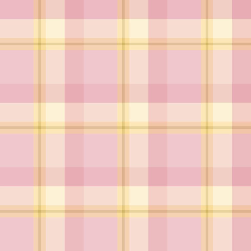 naadloos patroon in grote roze en gele kleuren voor plaid, stof, textiel, kleding, tafelkleed en andere dingen. vector afbeelding.