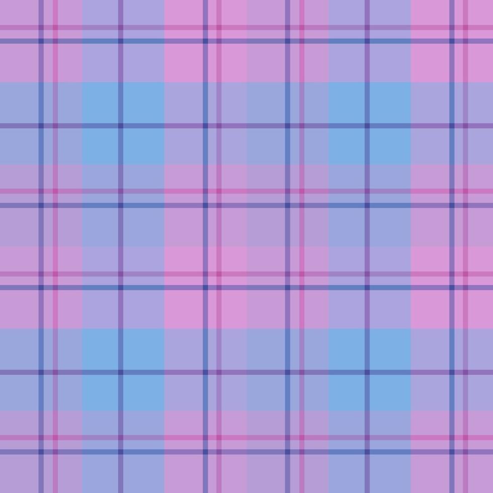 naadloos patroon in mooie roze, blauwe en paarse kleuren voor plaid, stof, textiel, kleding, tafelkleed en andere dingen. vector afbeelding.