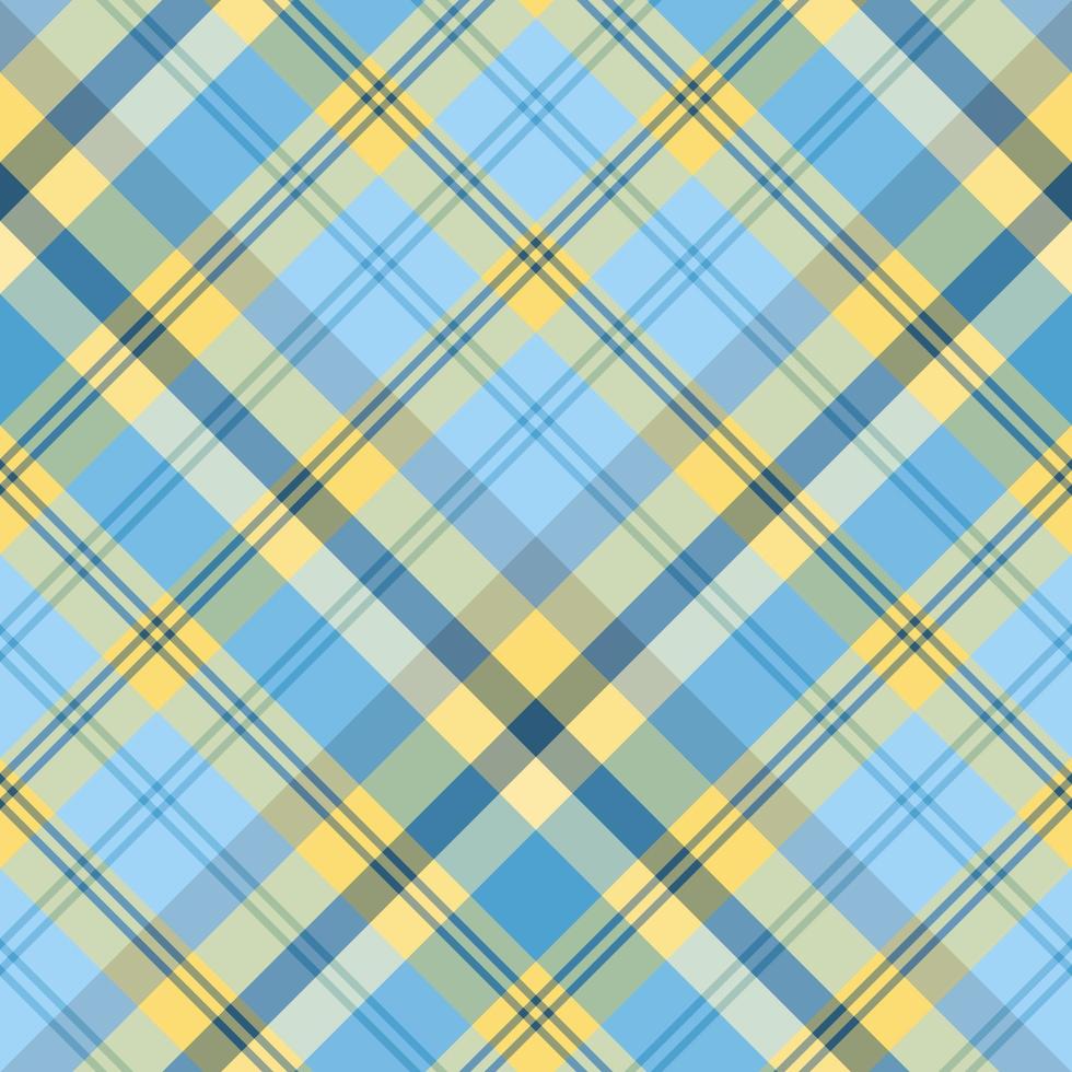 naadloos patroon in prachtig gezellig geel en blauw voor plaid, stof, textiel, kleding, tafelkleed en andere dingen. vector afbeelding. 2