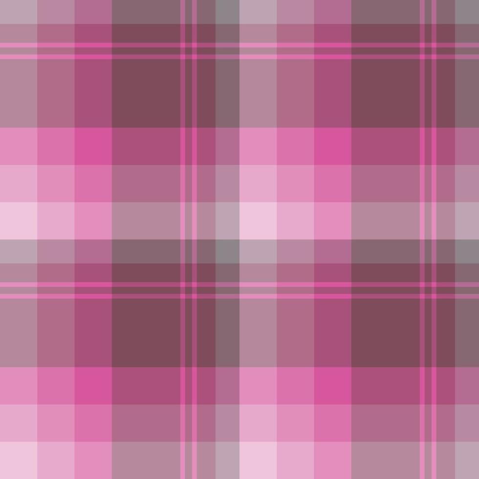 naadloos patroon in prachtige mooie roze kleuren voor plaid, stof, textiel, kleding, tafelkleed en andere dingen. vector afbeelding.