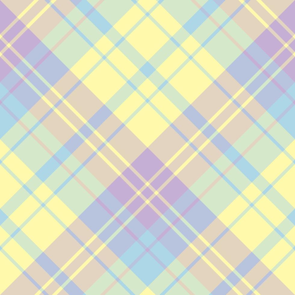 naadloos patroon in grote pastelgele, blauwe en violette kleuren voor plaid, stof, textiel, kleding, tafelkleed en andere dingen. vector afbeelding. 2