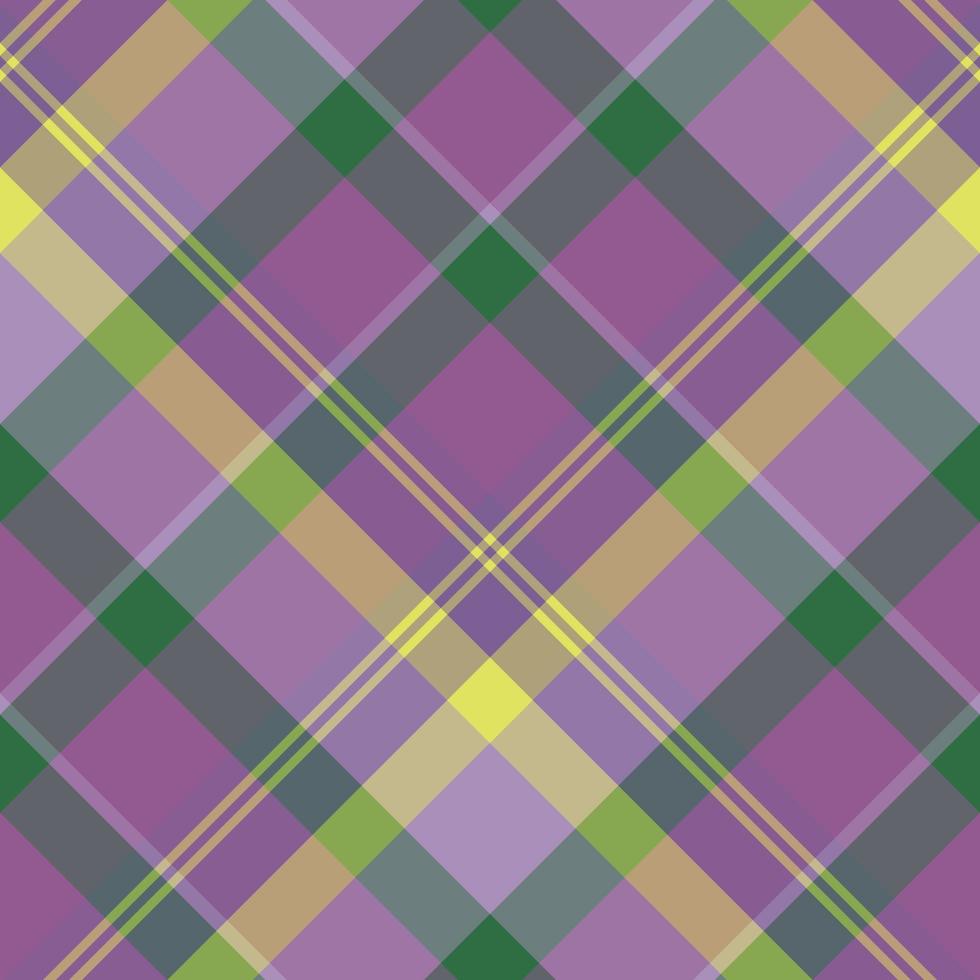 naadloos patroon in prachtige violette, groene en gele kleuren voor plaid, stof, textiel, kleding, tafelkleed en andere dingen. vector afbeelding. 2