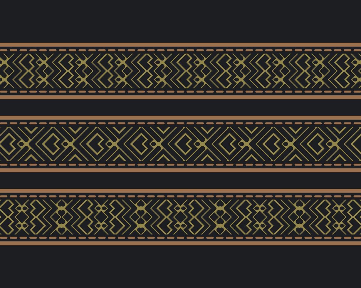 ornament stijl etnische naadloze randen set vector