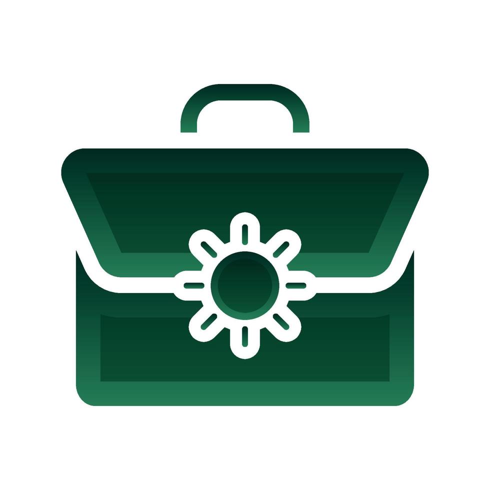 zon koffer logo helling ontwerp sjabloon icoon element vector