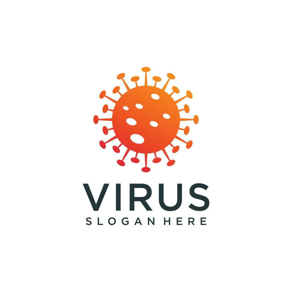 corona virus logo en bedrijf kaart ontwerp inspiratie vector