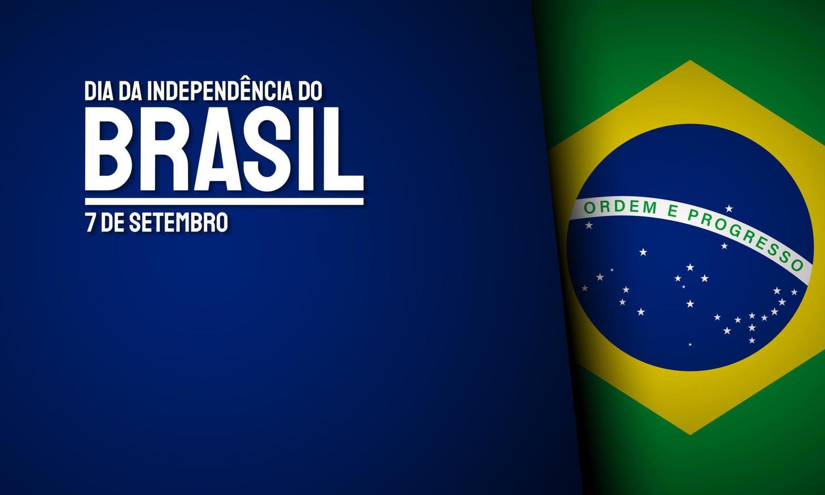 Brazilië onafhankelijkheid dag achtergrond ontwerp. vector
