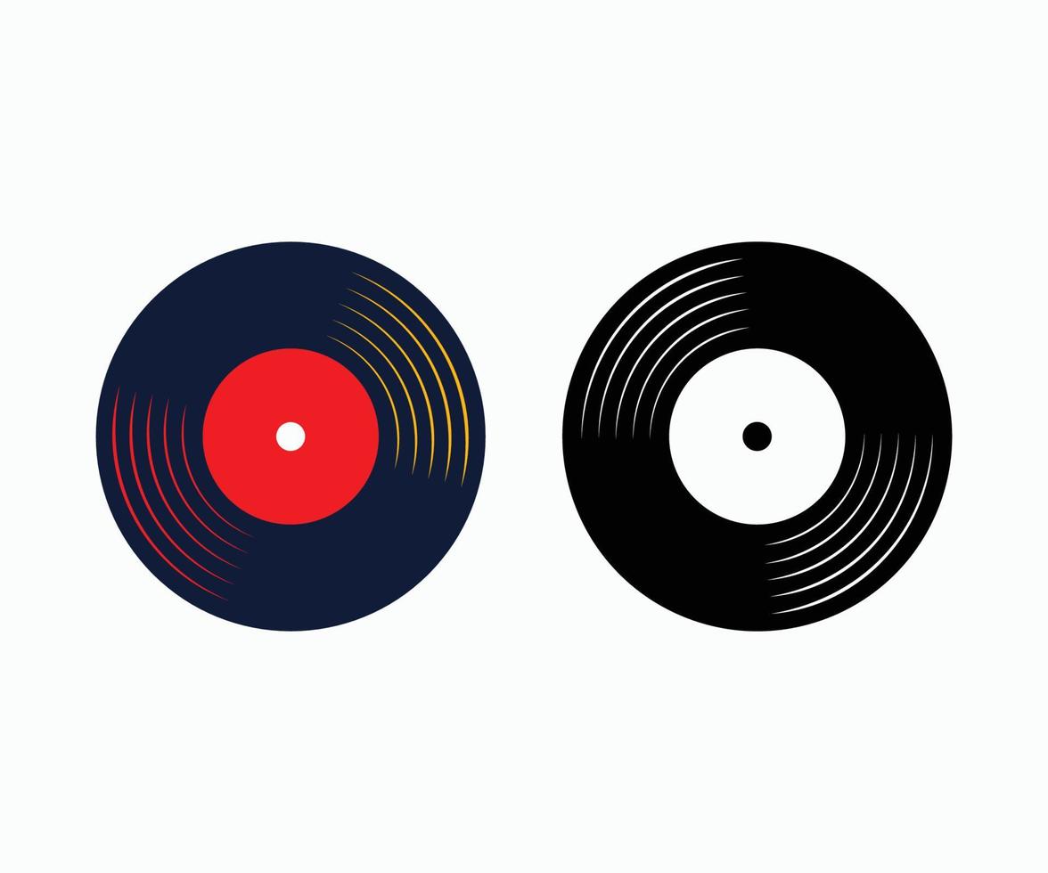 vinyl Vermelding icoon vectoren en illustraties sjabloon.