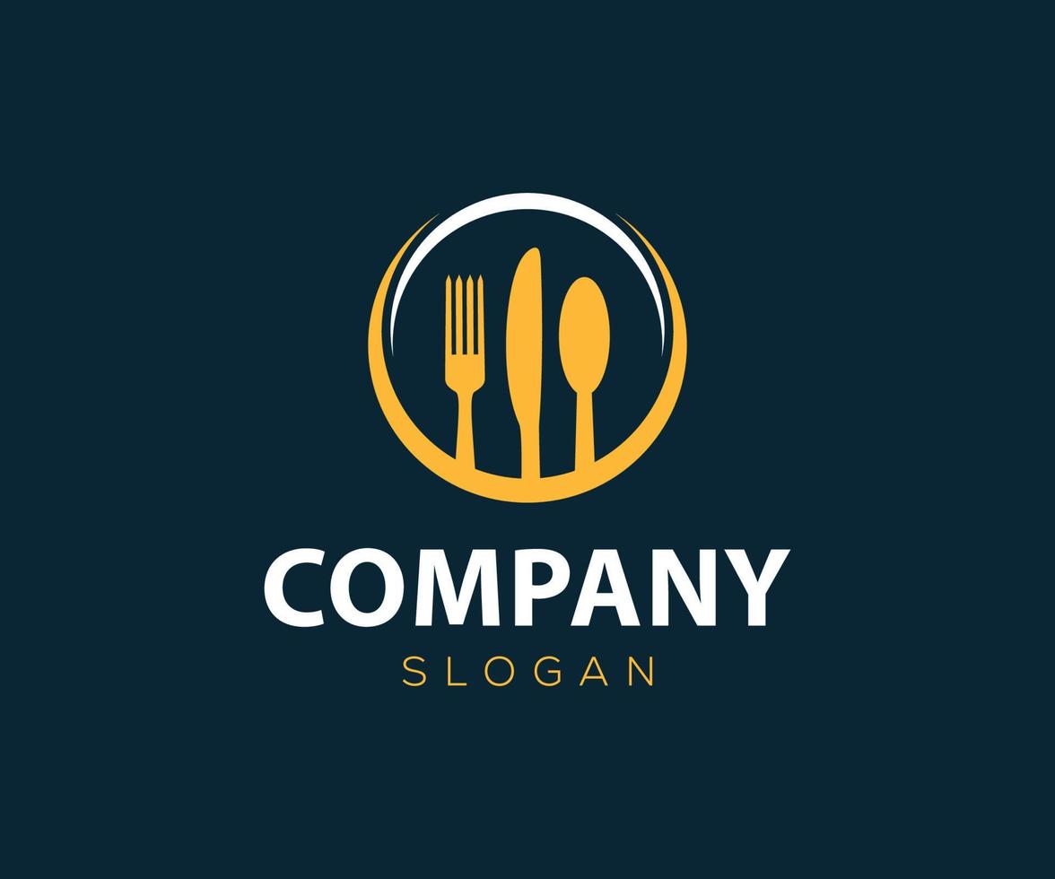 restaurant logo. voedsel logo sjabloon. vector